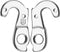 Union Derailleurhanger Gh-209 Wilier 50 Mm Zilver
