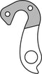 Union Derailleurhanger Gh-211 Bh, Bulls 54 Mm Zilver