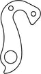 Union Derailleurhanger Gh-211 Bh, Bulls 54 Mm Zilver