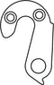 Union Derailleurhanger Gh-221 Lapierre 52 Mm Zilver