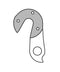 Union Derailleurhanger Gh-231 Pinarello 58 Mm Zilver