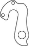 Union Derailleurhanger Gh-243 Bh 52 Mm Zilver