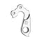 Union Derailleurhanger Gh-246 Ktm 52 Mm Zilver