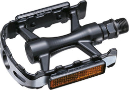 Union Platformpedaal Mtb 600 9/16 Inch Reflector Zwart Set
