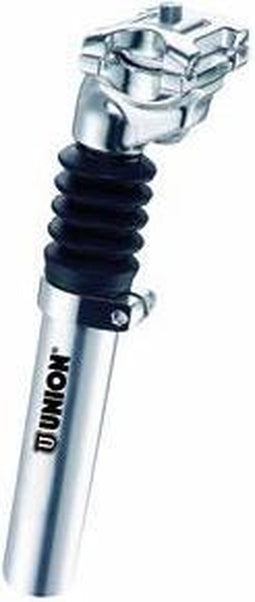 Union Zadelpen verend ATB 27.2 x 350 zilver