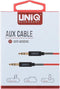 UNIQ Accessory Audiokabel Anti-Winding AUX - Rood