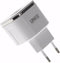 UNIQ Accessory Dual Port 2.4A thuislader - USB Type-C - Wit