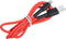 UNIQ Accessory Lightning USB Cable 100cm snellader dataoverdracht Nylon - Rood