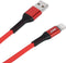 UNIQ Accessory Lightning USB Kabel 200cm snellader dataoverdracht - Rood