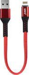 UNIQ Accessory Lightning USB Kabel 20cm snellader dataoverdracht - Rood