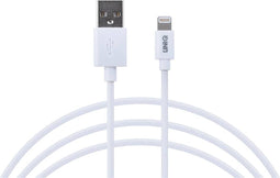 UNIQ Accessory MFI Lightning USB Kabel 2.4A (1m) - Wit