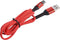 UNIQ Accessory USB Type-C Kabel 200cm snellader dataoverdracht Nylon - Rood