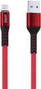 UNIQ Accessory USB Type-C Kabel 200cm snellader dataoverdracht Nylon - Rood