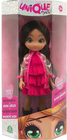 UNIQUE EYES, 25cm Pop - Victoria, Met hun ogen je volgen, met kleren, Speelgoed voor kinderen vanaf 3 jaar, MYM124