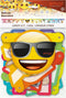 UNIQUE - Kartonnen happy birthday Emoji Rainbow banner