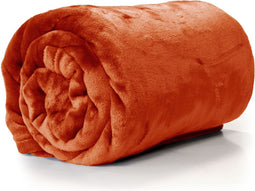 Unique Living fleece plaid 'Enzo' - 130x180cm - Terra