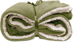 Unique Living Fleece Plaid Lars Tea Green 150x200