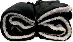 Unique Living Lars - Fleece Plaid - 150x200 cm - Zwart