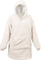 Unique Living Oversized Fleece Hoodie Dove White