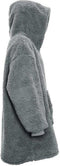 Unique Living Oversized Teddy Fleece Hoodie Dark Grey