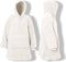 Unique Living Oversized Teddy Fleece Hoodie Dove White