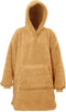Unique Living Oversized Teddy Fleece Hoodie Latte
