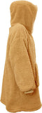 Unique Living Oversized Teddy Fleece Hoodie Latte