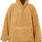 Unique Living Oversized Teddy Fleece Hoodie Latte