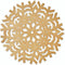 Unique Living | Placemat Ice | Rond | Polyester | Goud | Ø38cm