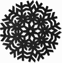 Unique Living | Placemat Ice | Rond | Polyester | Zwart | Ø38cm