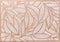 Unique Living Placemat Nissa - 1x - brons bladmotief - 30 x 45 cm - tafeldecoratie