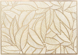 Unique Living | Placemat Nissa | Rechthoekig | Polyester | Goud | 30x45cm