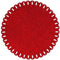 Unique Living | Placemat Xmas | Rond | Polyester | Rood | Ø38cm