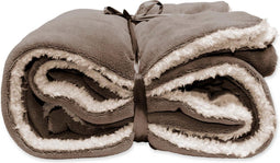 Unique Living Plaid Lars - Fleece - 150x200 cm - Taupe