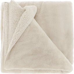 Unique Living Plaid Torvah - Polyester - Wit - 150x200 cm (BxH)