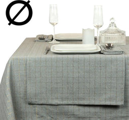 Unique Living | Tafelkleed Tyra 160Øcm grey