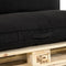 Unique Palletkussen Zitkussen Luanda Zwart - 120 x 80 cm