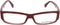 Unisex'Spectacle frame Ermenegildo Zegna VZ3536-09M8 ø 55 mm Red