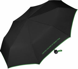 United Colors of Benetton Paraplu Super Mini - Opvouwbaar - Ø 95 cm - Zwart