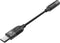 UNITEK M1204A mobiele telefoonkabel Zwart 0,1 m USB C 3.5mm