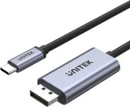 UNITEK V1409A tussenstuk voor kabels USB-C DisplayPort Zwart, Grijs