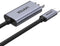 UNITEK V1409A tussenstuk voor kabels USB-C DisplayPort Zwart, Grijs