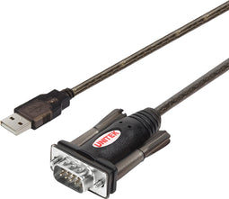 UNITEK Y-105 USB 1.1 zu Seriell Konverter RS-232, Kabel 140cm, Serielle Schnittstelle, die HotPlug, Kompatibel mit Windows, Server2003, Server2008, Linux, Schwarz