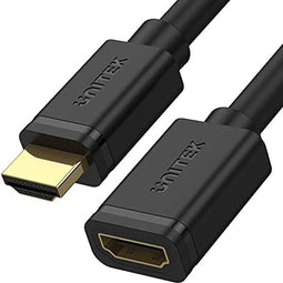 Unitek Y-C166K 4K 60Hz High Speed HDMI 2.0 Verlangerungskabel 3M / HDMI (M) - HDMI (F) / Unterstutzt 3D Darstellung und HDCP2.2 / Dolby TrueHD/Bidirektional