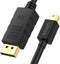 UNITEK Y-C611BK DisplayPort kabel 2 m Mini DisplayPort Zwart