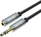 UNITEK Y-C932ABK - 3.5mm - Male - 3.5mm - Male - 1 m - Black - Grey
