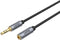 UNITEK Y-C932ABK - 3.5mm - Male - 3.5mm - Male - 1 m - Black - Grey