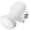 Universal Twin LNB digital SAT-LNB DVB-S2 for 2 participants 4K, HDTV, 3D reception