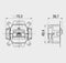 Universele data wandcontactdoos UAE inbouw basiselement UTP 1-voudig Cat6A (39070)
