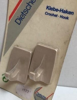 Universele handdoekhaken zelfklevend (setje van 2) beige